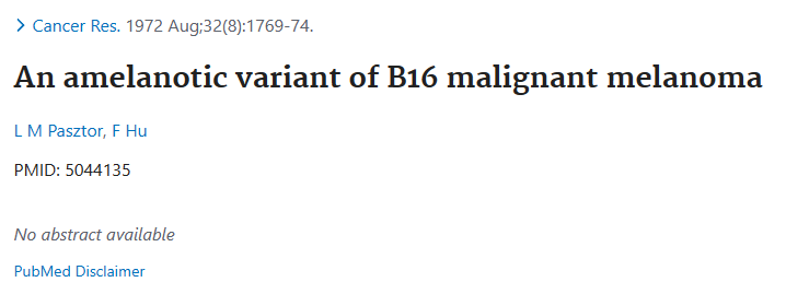 B16小鼠黑色素瘤細(xì)胞文獻(xiàn)溯源圖2